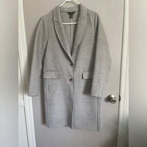 New Look Light Gray Women's Coat Sz 8